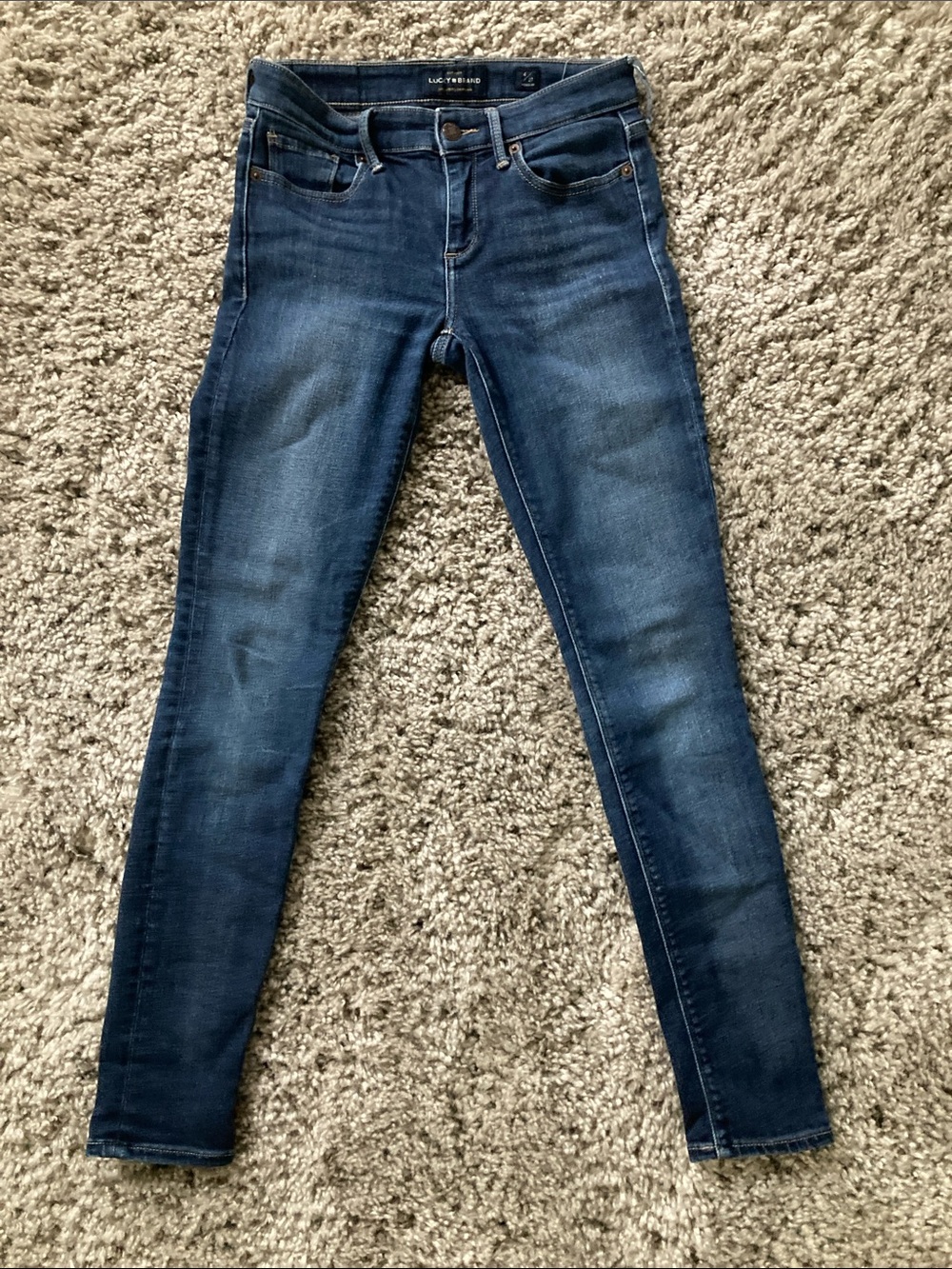 Lucky Brand Women's Dark Indigo Skinny Jeans